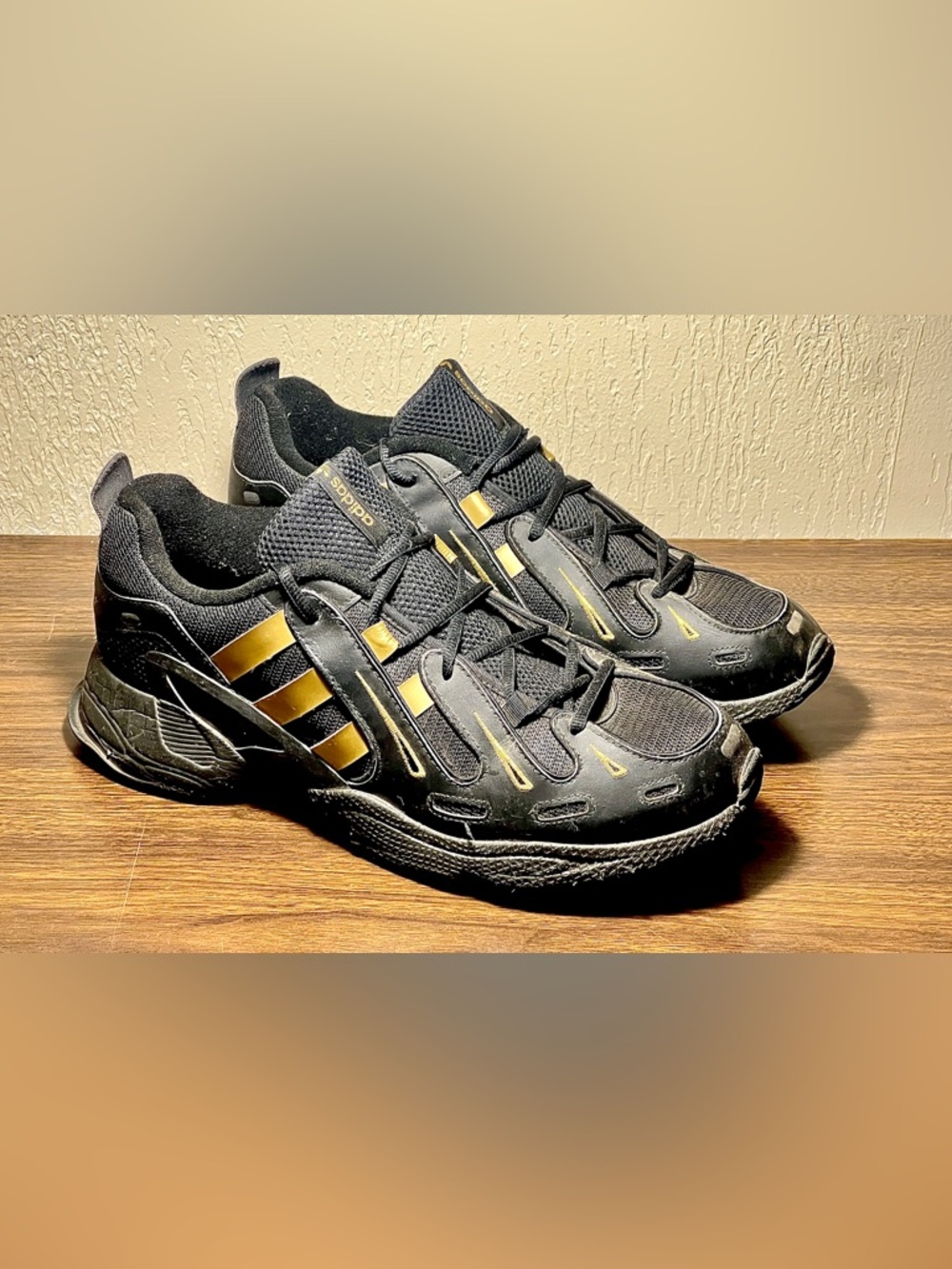 Adidas EQT Gazelle Black and Gold Men’s Size 13